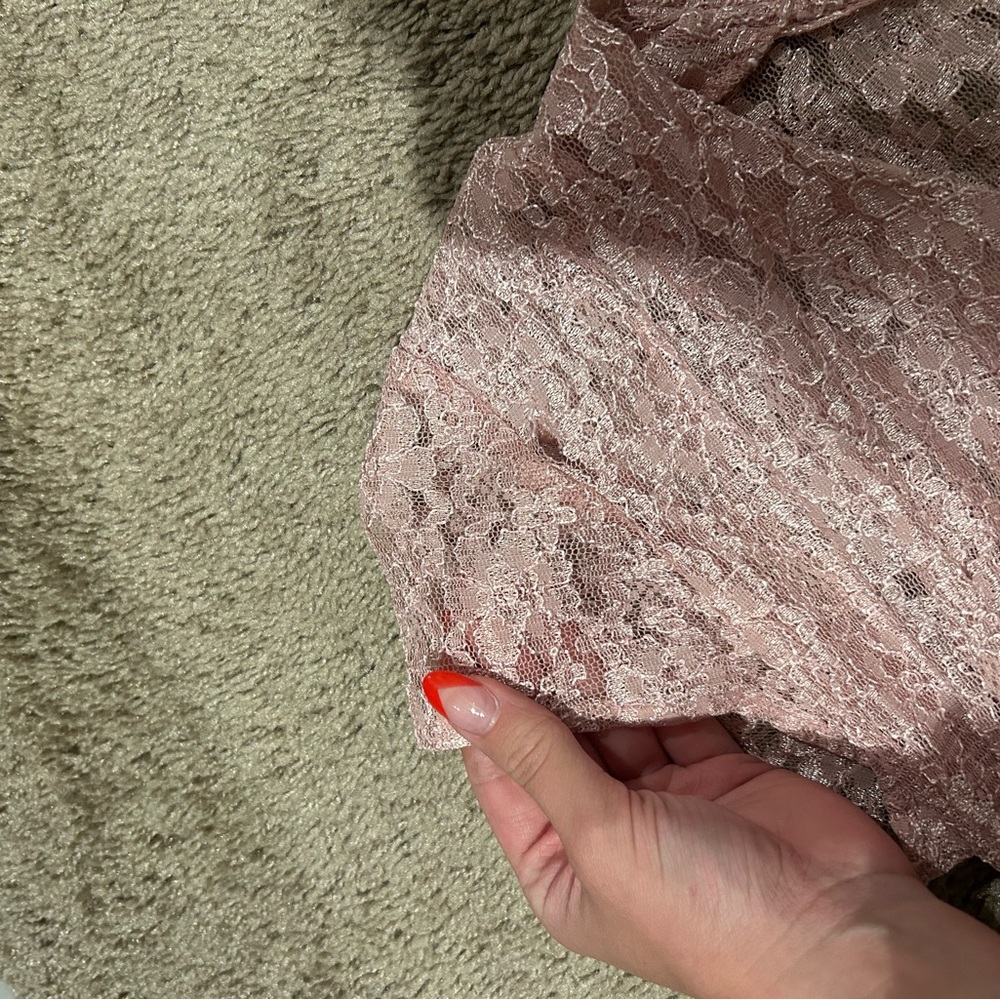 All that Jazz Blush Lace Midi Dress - Picture 2 of 6